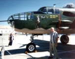 “This is a B-25 C/F/G I worked on in 2 years in India & China.The plane was in Alameda, CA helping to celebrate Navy/Fleet Week in Oct. 1995" --Frank Willard Bates, Sr.  Frank Willard Bates was a photographer in CBI. The current collection of photographs predominantly features Chaukulia, India and Liuzhou, China in 1944 and 1945.   Background on the photographs was provided by Tony Strotman and Bates' daughter, Evelyn. We greatly appreciate their contributions.