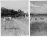 Horse racing--with betting--at Darjeeling, India, during WWII.