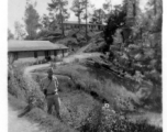 Hostels and offices at the American military Darjeeling Rest Camp, Darjeeling, India, during WWII.