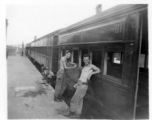 Railroad in India as seen by men of the 2005th Ordnance Maintenance Company during WWII.