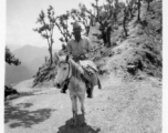 GIs on horse ride during R&R at Darjeeling, India. 2005th Ordnance Maintenance Company, 28th Air Depot Group, in India during WWII.