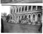 Bustling streets in India during WWII.