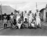 Men of 2005th Ordnance Maintenance Company, 28th Air Depot Group, dressing up as local men in India. During WWII.