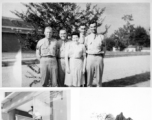 2005th Ordnance men in training in Mississippi,  Jackson, Mississippi.  Top photo, July 1943: John Schuhart, Irvin, Ruth,Geist, Schneckloth.  Bottom two photos, June 1943: Cpl. Irvin Schneckloth.