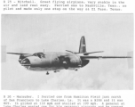 Aircraft flown by Richard D. Harris during WWII--B-25 and B-26 Marauder.