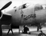 A B-25 Mitchell named 'Miss Patches' in the CBI.