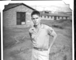 Radar mechanic Tom Cook near Chenggong air base, Yunnan, China. During WWII.