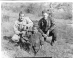 American flyers and Chinese boy at Chanyi (Zhanyi), during WWII.