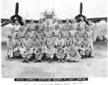 Flight "A" of 24th Mapping Squadron at APO 690, Gushkara, India. March 1945.  With B-24/F-7.  John Wolfshorndl in back row, fourth from the right.