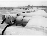 View from atop wing of F-7A/B-24 "Nast Lil." 24th Combat Mapping Squadron, 8th Photo Reconnaissance Group, 10th Air Force.