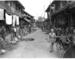 Street scene in SW China. During WWII.