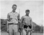 S/Sgt. Boleslaw A. Skurnowicz and a Chinese soldier at Kunming, China, during WWII.  (Thanks to S. Skurnowicz for image and info!)