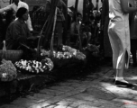 A scene at the Kunming flower market in WWII.