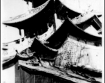 An elaborate building in SW China, possibly a temple or bell tower or similar. During WWII.