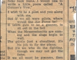 A Gunner's Vow printed in a news clipping.