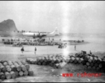 B-29 bomber  at American base in Guangxi, China, during WWII.