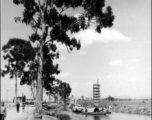 Boats on a canal in Yunnan province, China, during WWII.