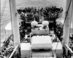 GIs on ship on the way back to the US after the war. The ship is probably the SS Marine Raven.