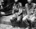 Two Japanese POWs caught on the Burma Road, near Baoshan. During WWII.