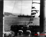 GIs on ship on the way back to the US after the war. The ship is probably the SS Marine Raven.