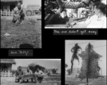 GIs hunting Bengal leopard in Teok, India, during WWII.