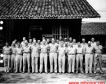 Group of American officers at a base somewhere in China during WWII.