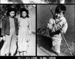 Local people in and around the village of Yangkai, China in the CBI. During WWII.