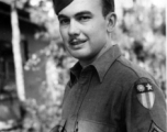 An American serviceman poses for the camera in the CBI during WWII.