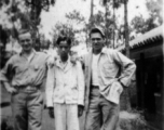 Leo Flanagan, hostel house-boy,  and Fred Campangna at Yangkai during WWII.