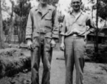 Thomas Clougherty and Leo Flanagan at Yangkai during WWII.