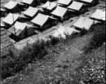 The hostel area at the American base at Suichuan (Suichwan) airbase, Jiangxi province, during WWII.