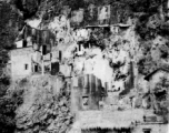 The burned out remains of a temple in China during WWII.   Photo from the collection of Rex B. Gouger, member of the 76th Fighter Squadron, 23rd Fighter Group.