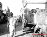 Street scene in India during WWII.  From the collection of David Firman, 61st Air Service Group.