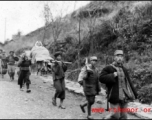 Refugees carry loved one while fleeing around either Liuzhou or Guilin during the evacuation before the Japanese Ichigo advance in 1944, in Guangxi province.