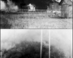 Burning the American airbase at Guilin during the evacuation before the Japanese Ichigo advance in 1944, in Guangxi province.  Selig Seidler was a member of the 16th Combat Camera Unit in the CBI during WWII.