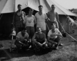 GIs hanging out--in various uniforms--in Chabua India during WWII.