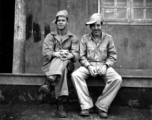 GIs pose for goofy pictures at an American installation in southwest China during WWII.