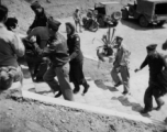 The visit of Paulette Goddard, American star and civilian VIP visitor to "Chang-yi" China, during WWII.