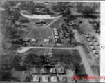 Aerial view of tent camp in the CBI.