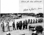 Japanese officers line up and wait to surrender to Gen. Stilwell in the CBI.  Photo by Paul L. Jones.