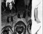 Religiously devoted men in India take part in self-flagellation and self-mutilation as a public performance of devotion to their gods. During WWII.