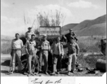 930th Aviation Engineering Bat. group at junction of Ledo and Burma roads. During WWII.
