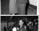 GIs and sharp-looking gals dance at the Hostel #10 Officer's Club on January 19, 1945.  Photo from  Dorothy Yuen Leuba.