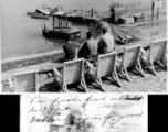 Overlooking the swimming and basketball areas at Camp Schiel, March 1945.