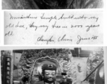 Buddhist temple in China, near Kunming, in 1945.