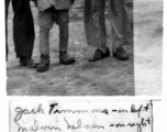 Timmons and Nelson with Chinese kid in soldier's uniform, Hostel #3 near Kunming, October 1945.