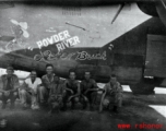 GIs with the B-24 Powder River "Let'er Buck" in the CBI during WWII.