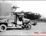 Gas wagon on the hardstand near the main strip, Liuzhou, June 1944