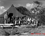 A campout with a number of US servicemen at Qingshuihai lake (清水海) in the countryside north of Yangkai (Yangjie) airbase in Yunnan province during WWII.  