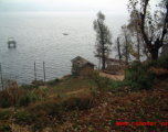 Remains of the old tennis courts at the American Camp Schiel rest camp, to the east of Kunming at the north end of Yangzonghai (阳宗海) lake, in 2007.